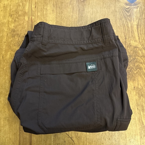 REI Co-Op Mens Cargo Convertible Zip-Off Hiking Pants Lightweight Brown 36x30 - Picture 1 of 9